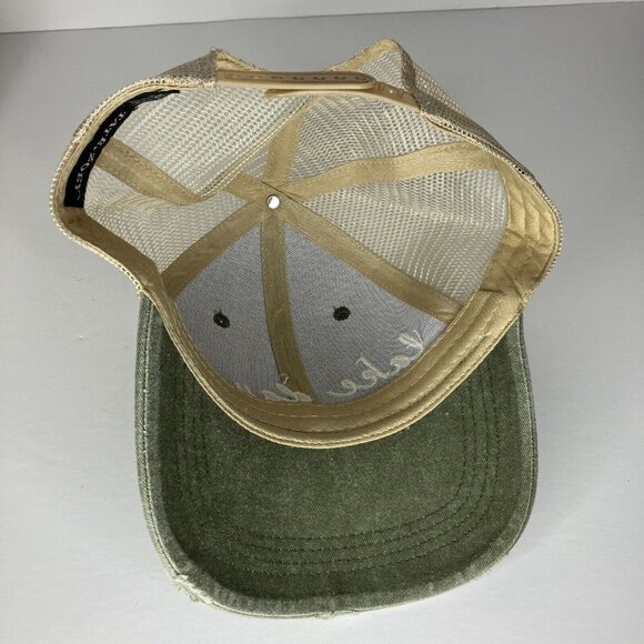 Tate + Zoey Green Distressed Style Adjustable Hat - Picture 5 of 7